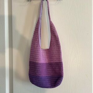 Purple Crochet Women's Bag